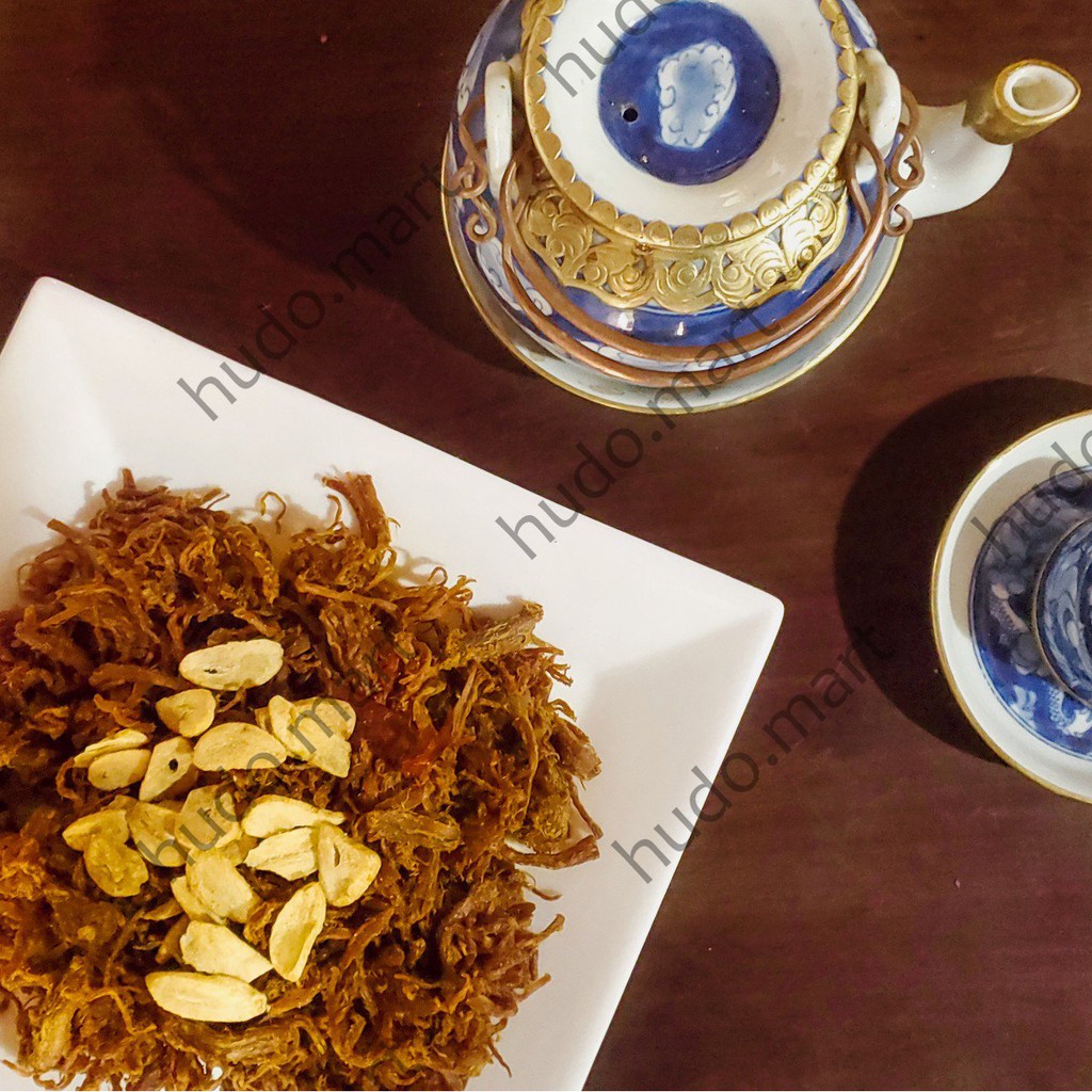 1KG KHÔ HEO CHÁY TỎI HUDO MART