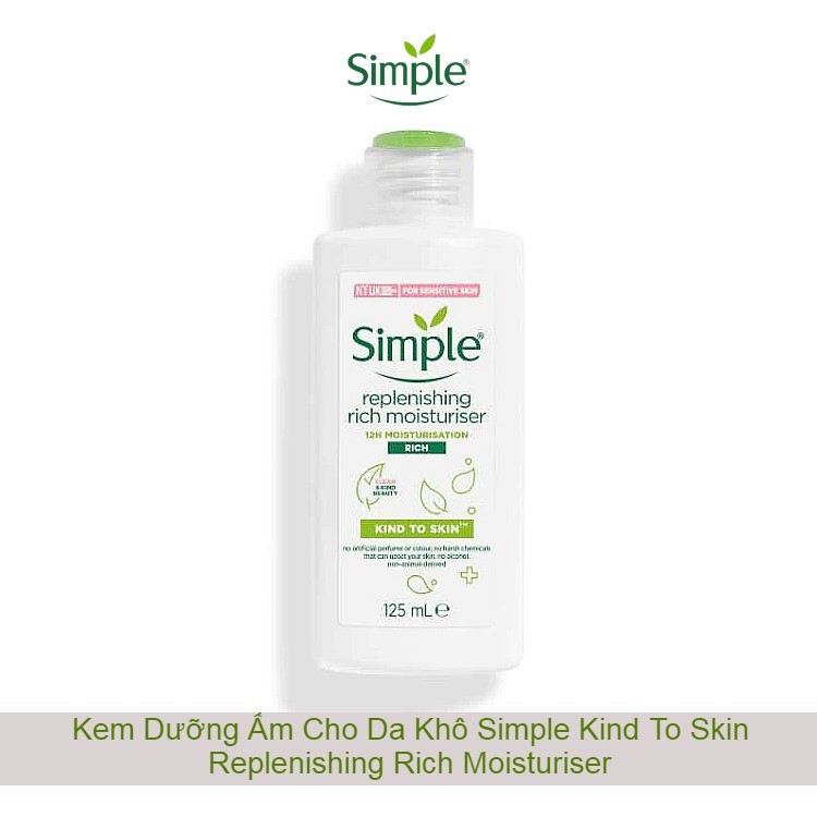 Kem Dưỡng cho Da Khô Simple Replenishing Rich moisturise