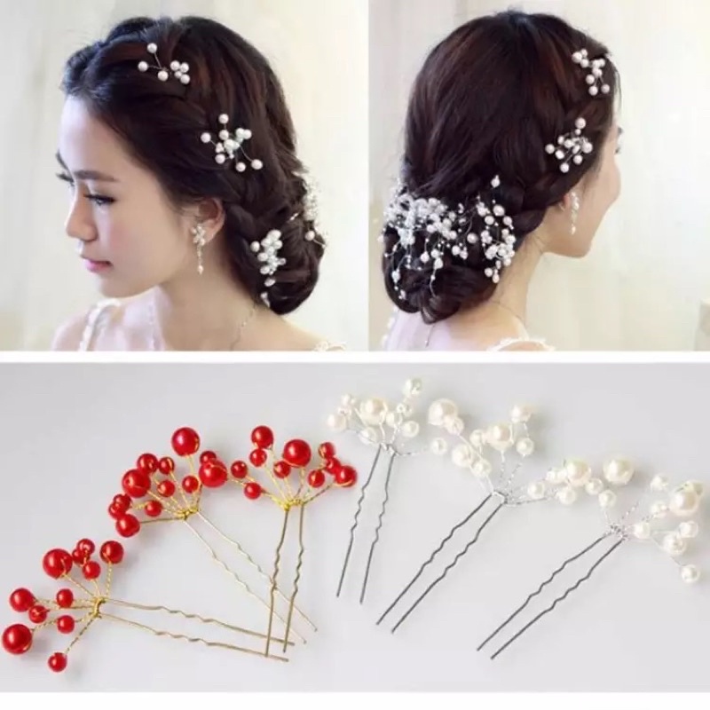 Trâm cài tóc cô dâu - bộ 5 chiếc (mẫu cài HC156A)