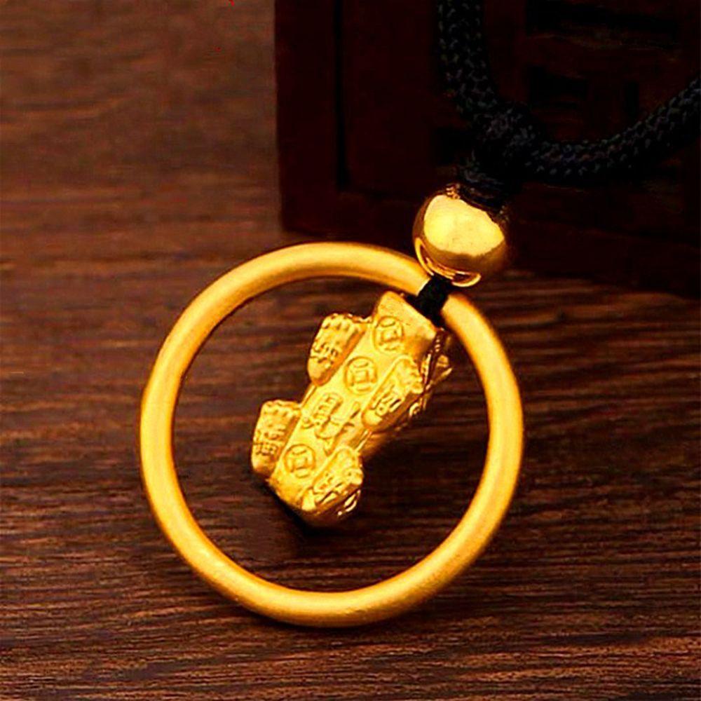 Vòng cổ Màu Đen May Mắn Khắc Chữ Brave Troops Phong Cách Vintage Dành Cho Nam Nữ