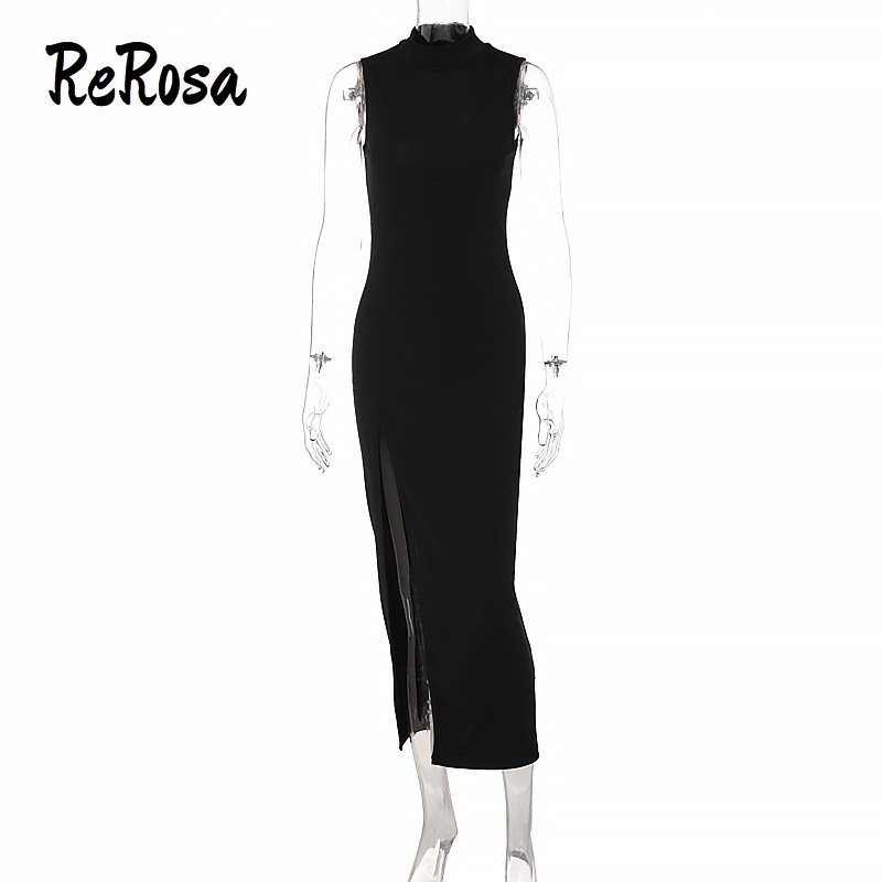 Đầm Midi Sát Nách Cổ Tròn Dáng Ôm Thời Trang Cho Nữ