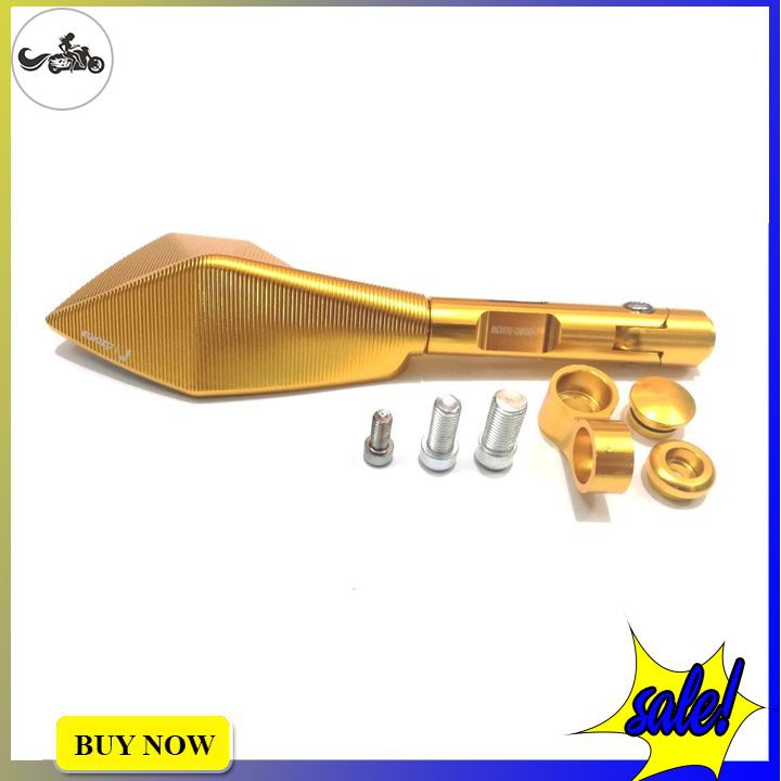 Gương chiếu hậu RIZOMA 5 cạnh loại 1 full nhôm - Vàng (1 CÁI)