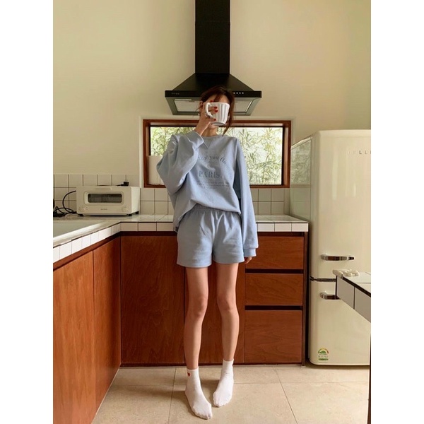 SET HOODIE MÀU PASTEL