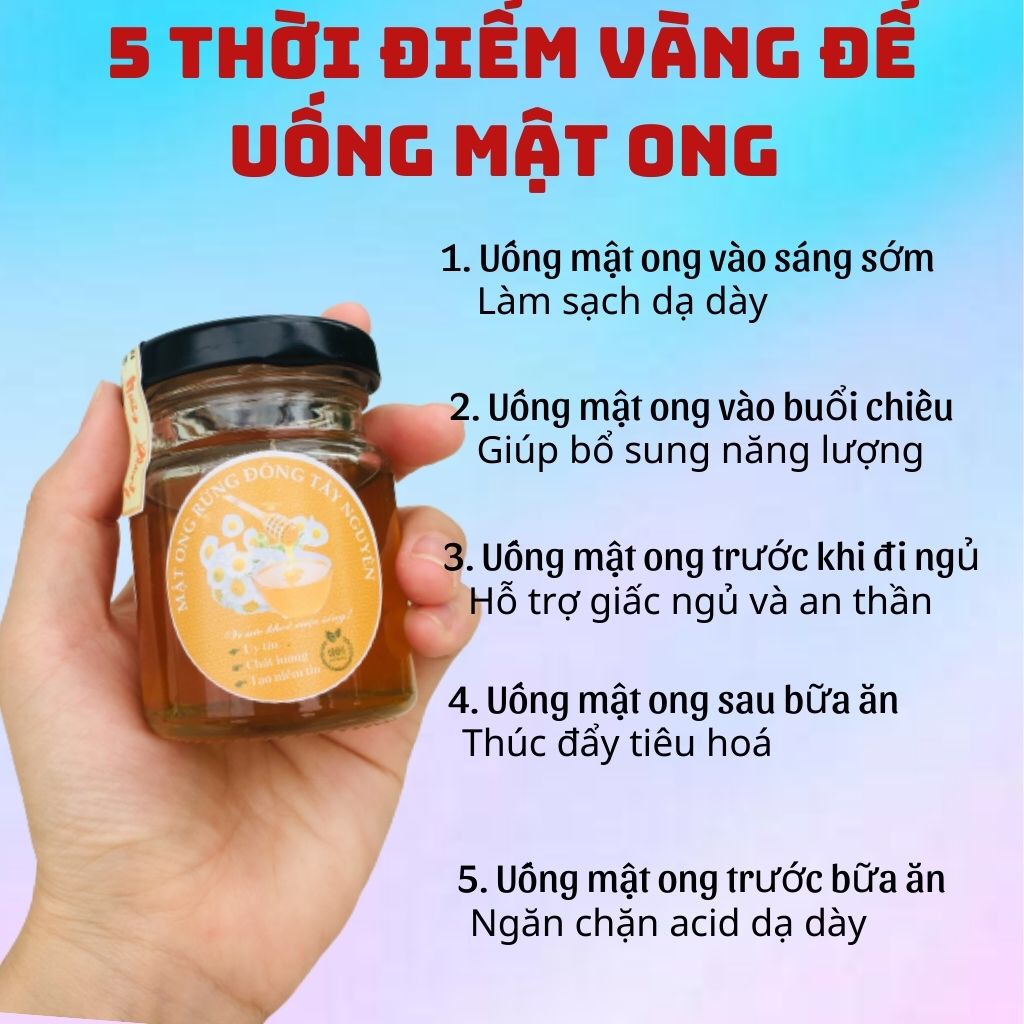 Mật ong rừng nguyên chất mật ong hoa rừng thiên nhiên Đông Tây Nguyên mật ong vị ngọt thanh đậm đà làm đẹp da giảm cân