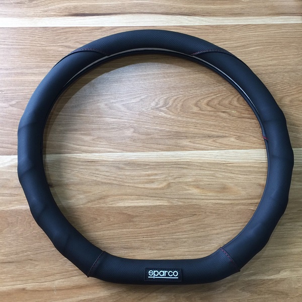 Bọc Vô Lăng D-cut Sparco Cho Xe Elantra, Kia, Seltol, Suzuki XL7, Chất Liệu Da Cao Cấp