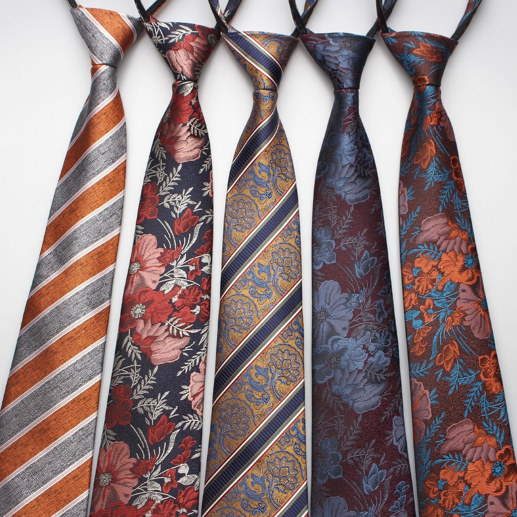 Cà Vạt Công Sở Chuyên Nghiệp Có Khóa Kéo Tự Động 8cm 24H