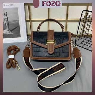 Túi xách nữ đẹp vân da cá xấu mini siêu xịn FOZO , túi đeo chéo nữ mini khóa chữ H thời trang cao cấp - TAT 023