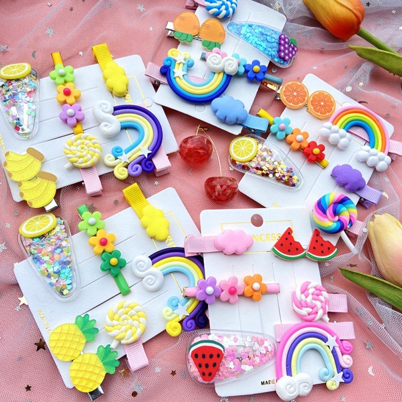 Kẹp tóc nhiều mẫu xinh xinh (bán theo set)