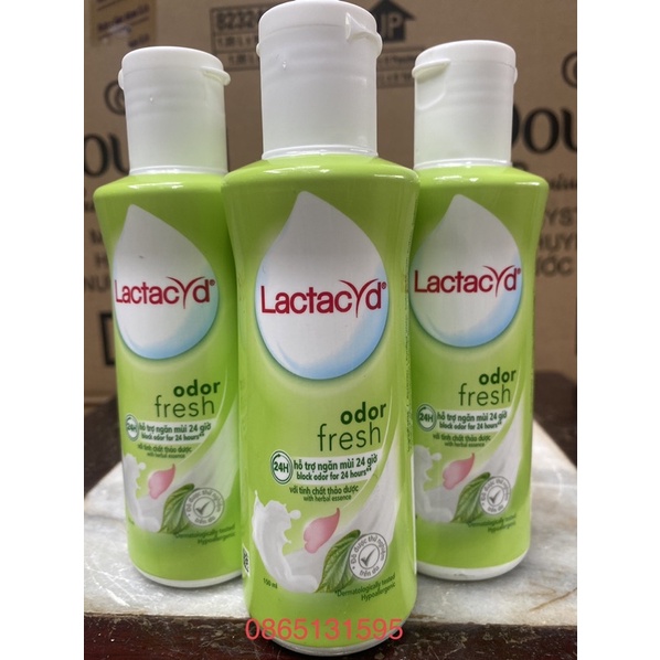Dung dịch vệ sinh phụ nữ Lactacyd ngăn mùi 24 giờ 150ml