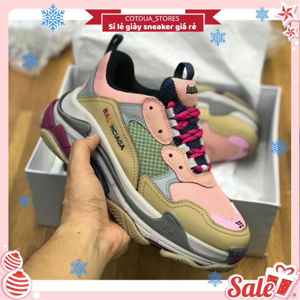 Giầy balen hồng phản quang hàng 1:1 ( full box + freeship )