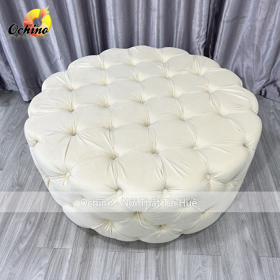 Đôn Tròn Cao Cấp, Ghế Đôn Nhún Cổ Điển Cách Điệu 1m