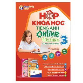 Hộp Khóa Học Tiếng Anh Online Chuẩn Sách Giáo Khoa Tại Nhà Megastudy Lớp 3 (Tặng Kèm 2 Cuốn Luyện Viết)