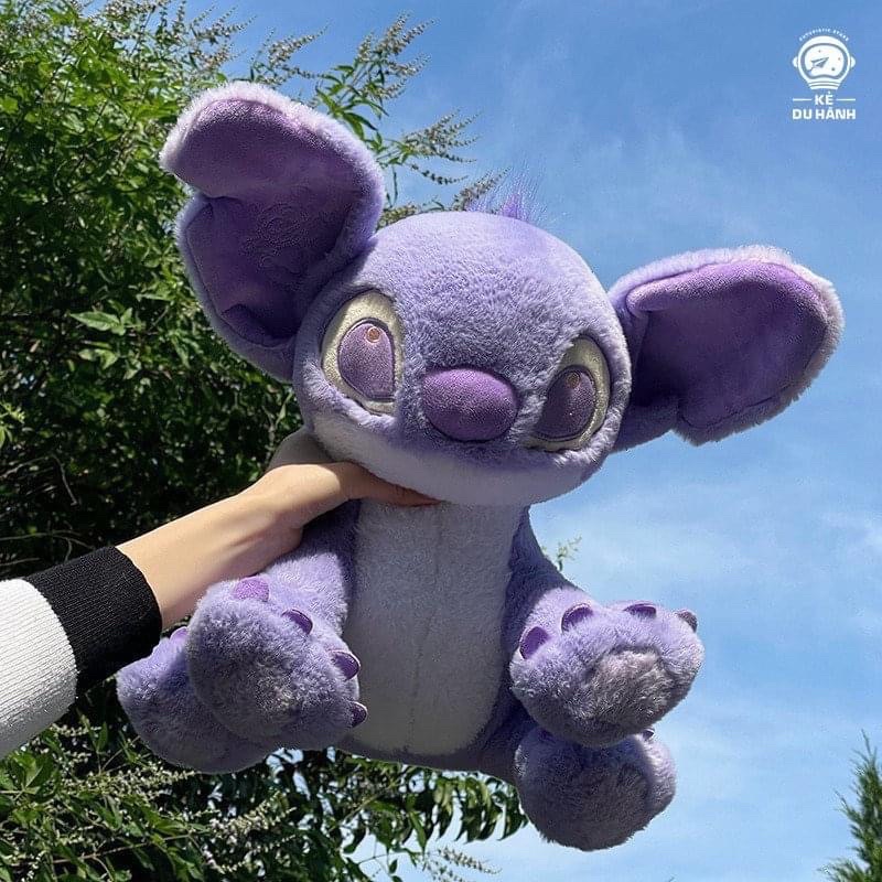 Gấu bông stitch tím pastel mộng mơ cực xinh, stich tím nhồi bông