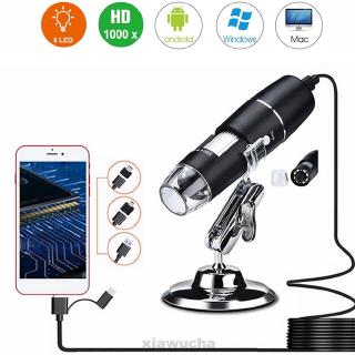 Kính Hiển Vi Cầm Tay Mini Chuyên Nghiệp 3 Trong 1 Với 8 Đèn Led
