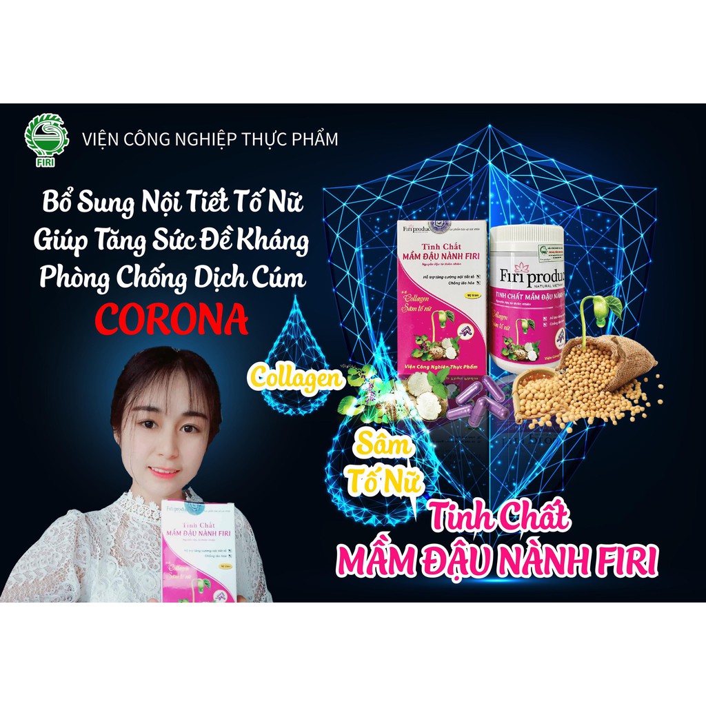 Tinh chất mầm đậu nành Firi Hiệu qủa 100% NGAY SAU KHI DÙNG