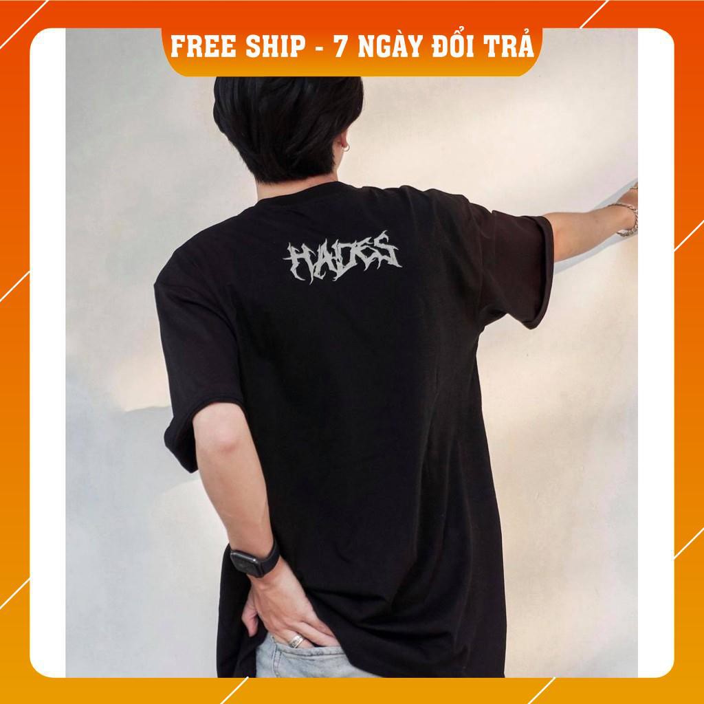 Áo thun tay lỡ form rộng Nam nữ hades skull worlf full tag cotton | BigBuy360 - bigbuy360.vn