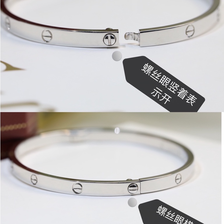 Vòng tay LOVE Vòng đeo tay màu bạc phiên bản hẹp của người phụ nữ