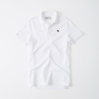 Áo thun polo Abercrombie Fitch ABR-PO122 Stretch Icon Polo White