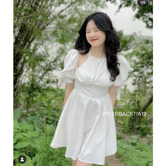 ĐẦM CỔ YẾM TAY PHỒNG RỚT VAI