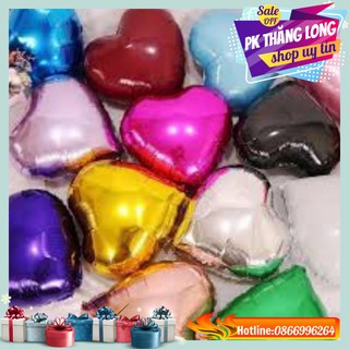 Bóng Bay Trái Tim 25cm tráng nhôm Trang Trí Sinh Nhật