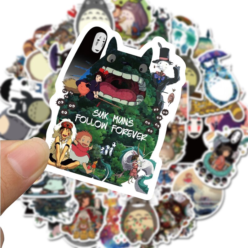 Set 50 nhãn dán họa tiết hoạt hình đáng yêu