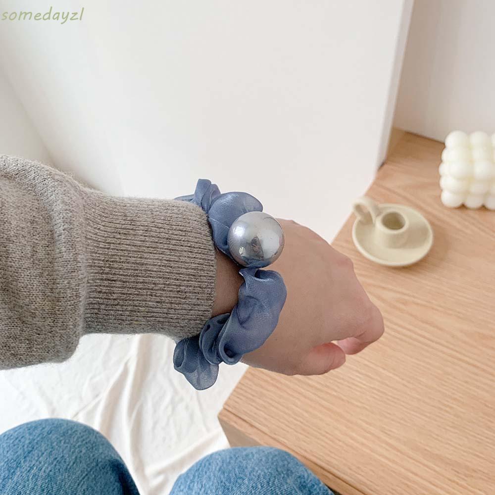 Dây Buộc Tóc Đính Ngọc Trai Xinh Xắn Cho Nữ