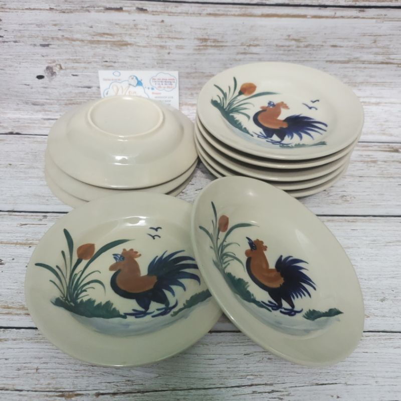 💢💢🔥COMBO 5 DĨA GÀ CAO CẤP NHỎ 15CM 🐓 DĨA ĐẸP VÀ MỊN🤗 (sản phẩm như hình 100%)👍👍