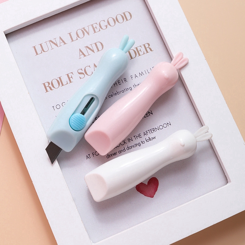 Dao rọc giấy hình thỏ mini cho văn phòng/mở kiện hàng