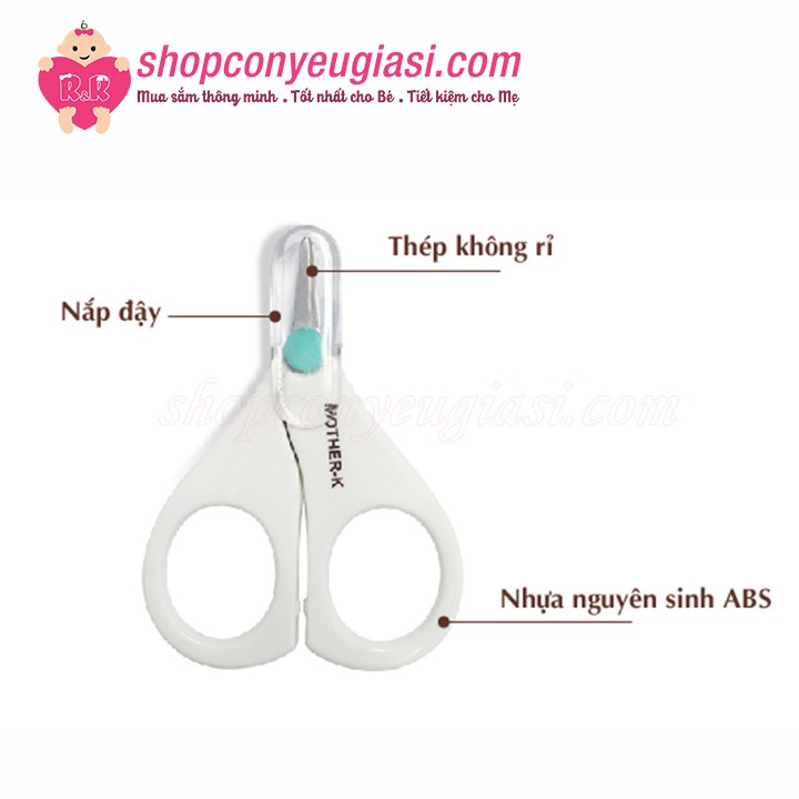 Kéo Cắt Móng Tay Cho Bé Mother-K KM13046 - Hàn Quốc