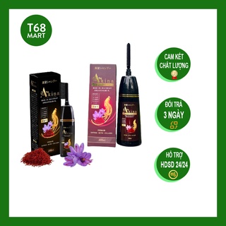 Dầu gội phủ bạc akina nhật bản - dầu gội đen và nâu chống bạc tóc 200ml giúp tóc đen tự tin sau 10 phút