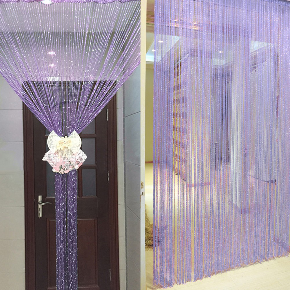 Rèm dây bạc cho cửa sổ, cửa chính lấp lánh 1m*2m