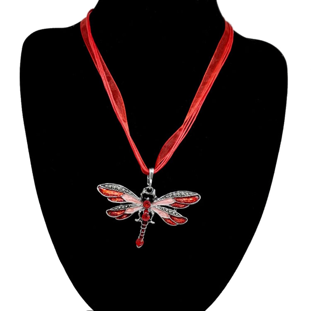 Vòng cổ Hợp Kim Hình Chuồn Chuồn Đính Đá Xinh Xắn Cho Nữ