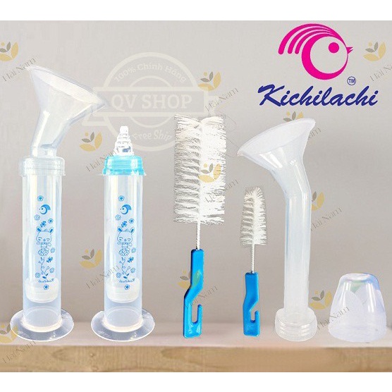 Dụng cụ hút sữa xi lanh cầm tay cho mẹ 100ml KICHILACHI tiện lợi