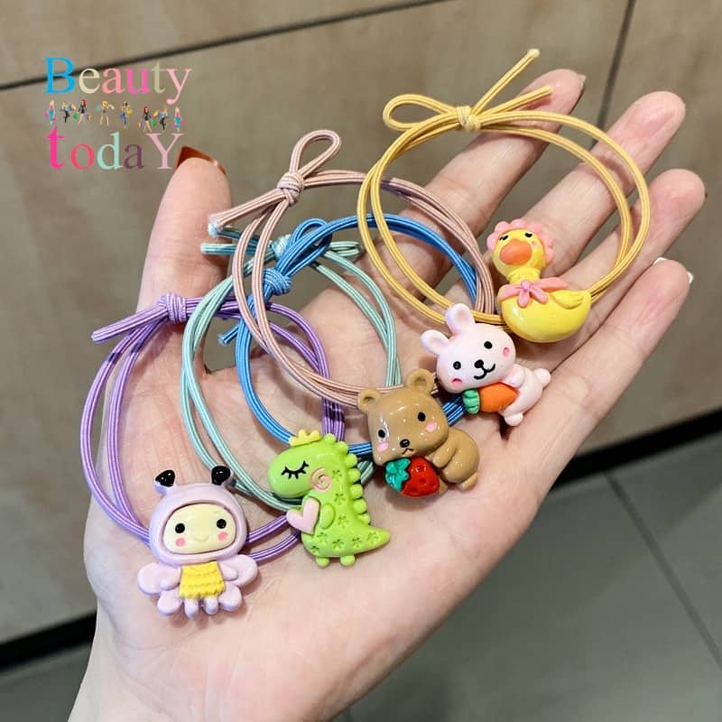 Dây chun buộc tóc cao su hoạ tiết cho bạn gái / Gift /