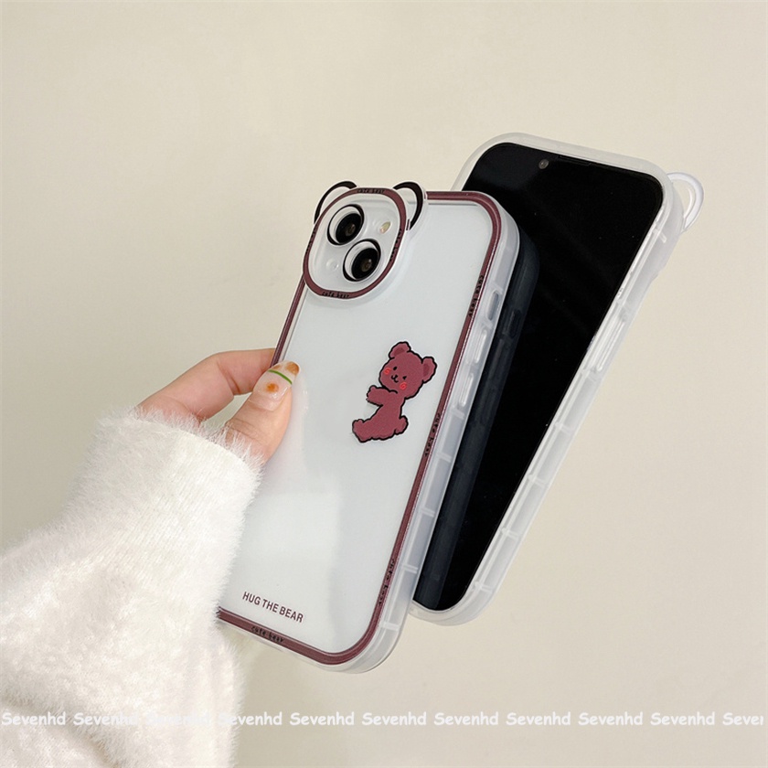 Ốp Điện Thoại Tpu Dẻo In Hình Gấu Ngủ Đáng Yêu Cho iPhone 14 13 12 11 Pro Max Xs Max Xr X 6 6s Plus