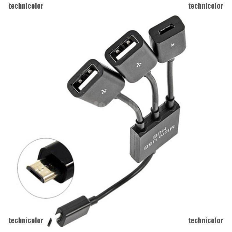 Cáp OTG 3 đầu cho android - Cáp Usb cho android - OTG cable 3 in 1 | BigBuy360 - bigbuy360.vn
