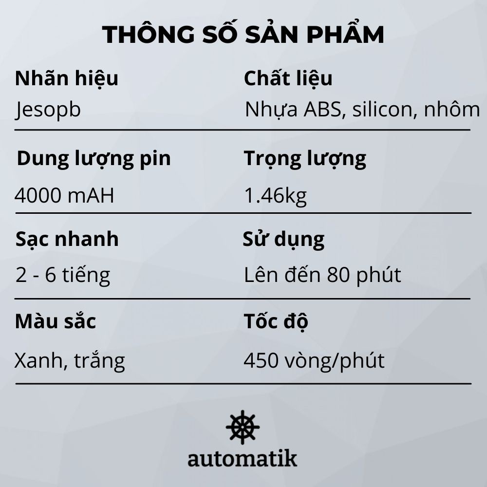 Chổi Cọ Nhà Vệ Sinh, Chà Toilet Thông Minh, Máy Cọ Rửa Sàn Nhà Tắm, Kính, Bồn Cầu Silicon Bằng Điện Jesopb - Automatik