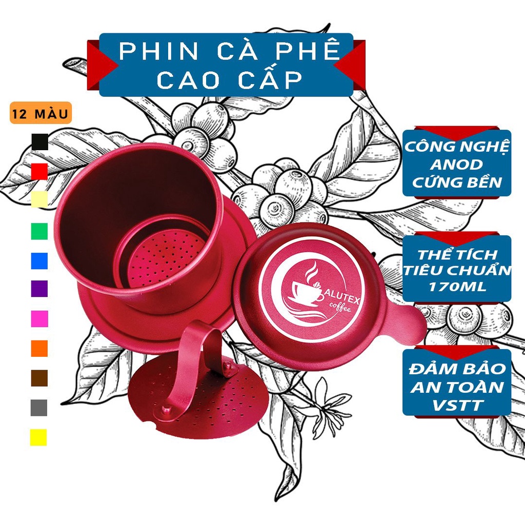Phin cà phê màu