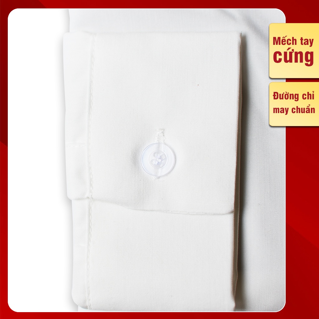 Áo sơ mi trắng nữ chất vải lụa trơn mềm mịn, không nhăn với phong cách sơ mi công sở nữ Hàn Quốc dài tay