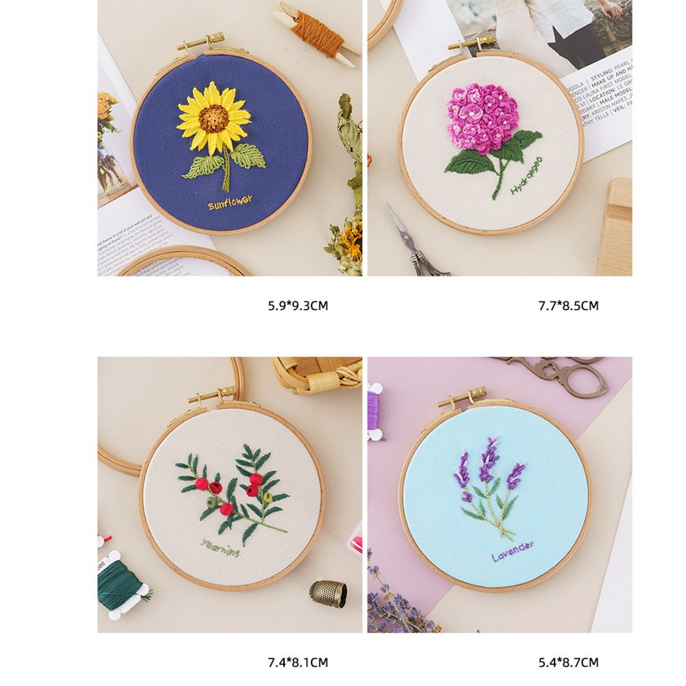 Bộ Kit Set tập thêu thủ công DIY cho người mới bắt đầu