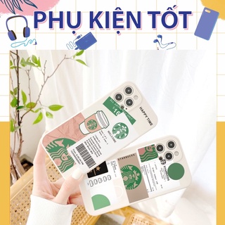 Ốp lưng case iphone dẻo starbuckk viền dày chống shock cho 7g/8g đến 12 promax