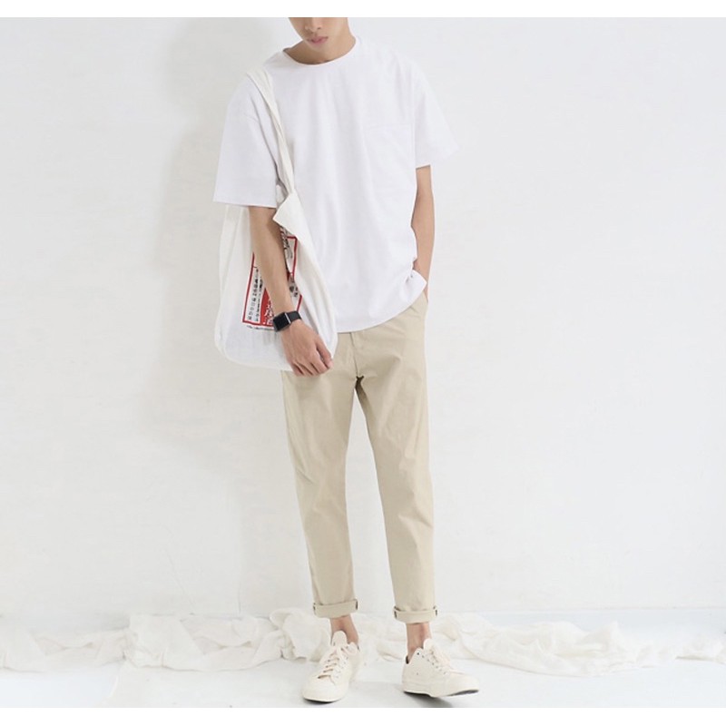 [UNISEX] Quần Baggy Kaki Đơn Giản Cho Nam Và Nữ