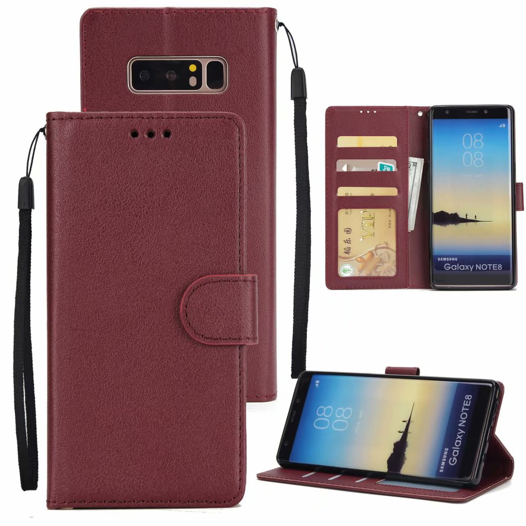 Samsung Galaxy F62 M62 A12 M12 M10 A10 A20 A30 A40 A50 A70 Note 4 5 8 9 J3 J5 J7 Prime Flip Soft Leather Phone Case Ốp lưng da mềm