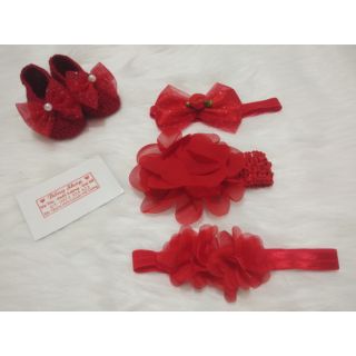 Sét giày len + 3 băng đô (3 sét Free ship)