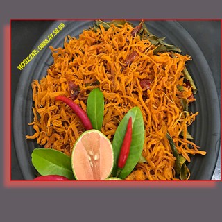 1KG KHÔ GÀ LÁ CHANH NGON LOẠI 1.
