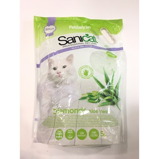 Cát thủy tinh vệ sinh cho mèo hương lô hội 5l