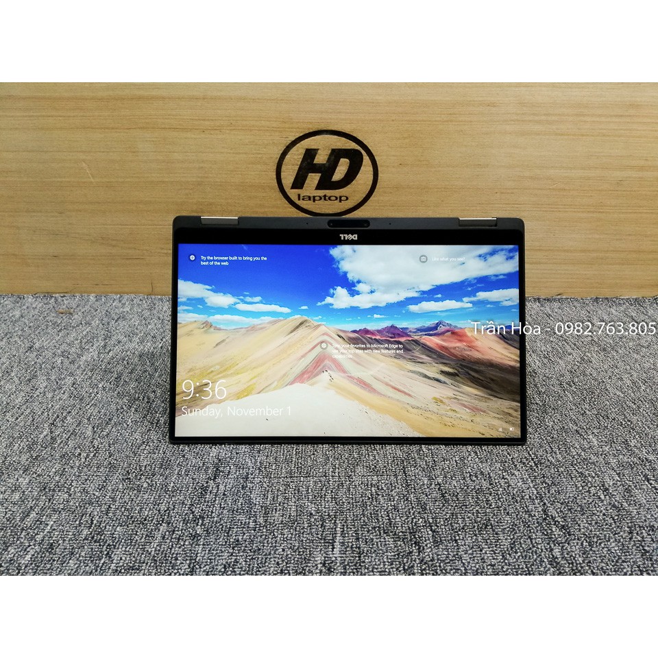 Laptop Dell XPS 13 9365 - Core i7 7Y75, Ram 8GB, ổ SSD 256GB, Màn hình 13inch FullHD cảm ứng xoay 360 độ, vỏ nhôm, 1,2kg | BigBuy360 - bigbuy360.vn