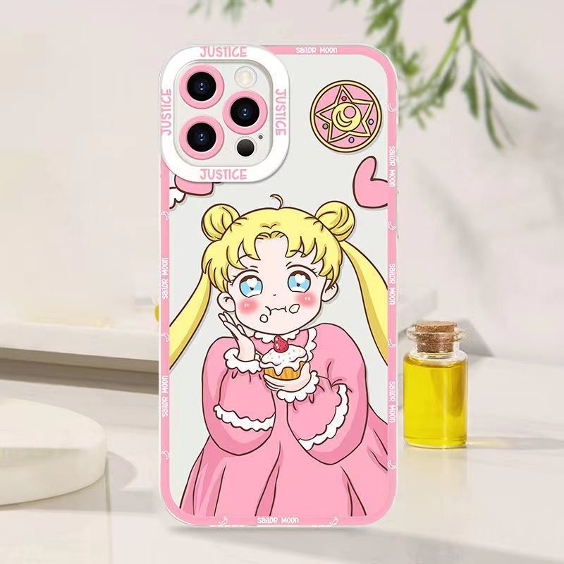 Sailor Moon Ốp Điện Thoại Trong Suốt In Hình Thủy Thủ Mặt Trăng Cho Iphone 6 / 6plus / 6splus / 7 / 7plus / 8 / 8plus / x / xs / xr / se / 11 / 12 / 13 / 14 / pro / max