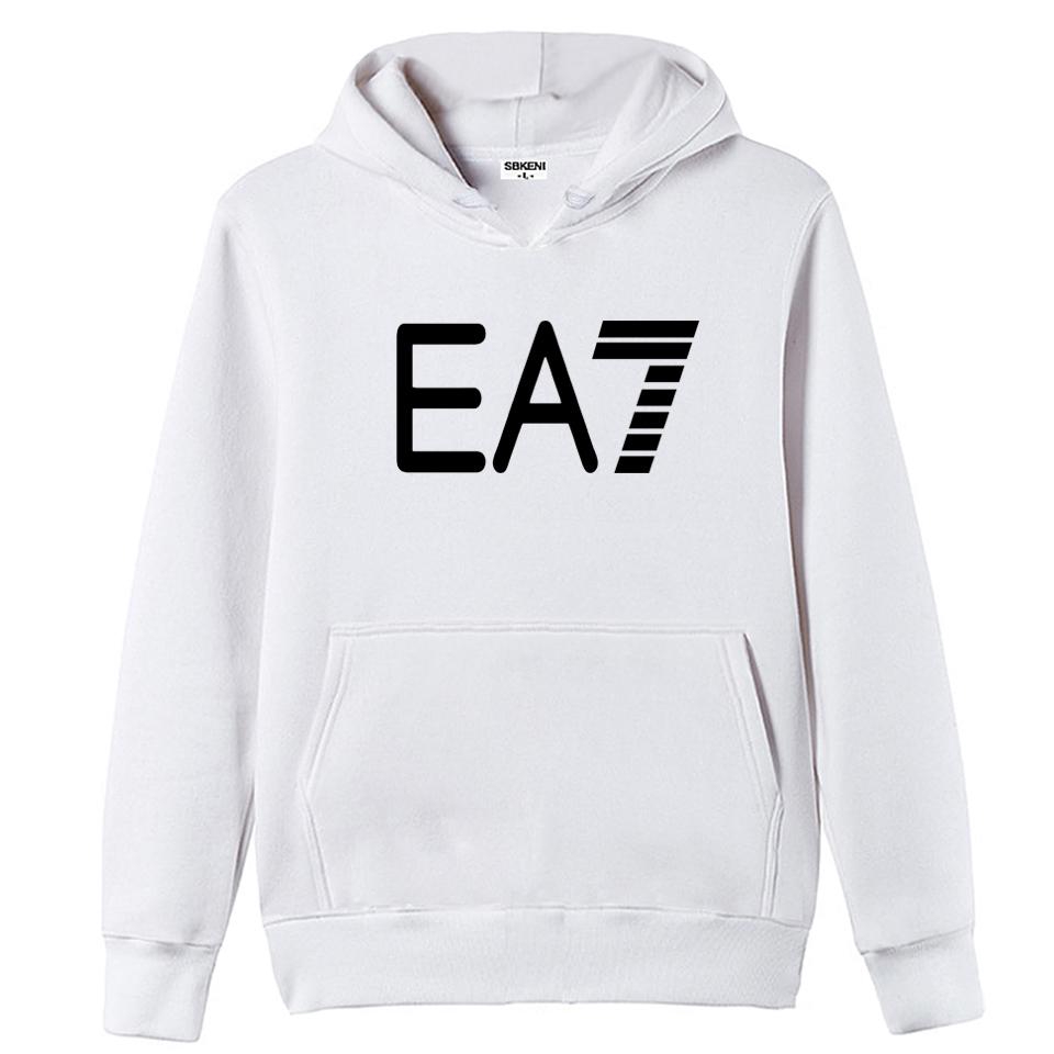 Áo Hoodie Có Túi In Chữ Ea7 Thời Trang