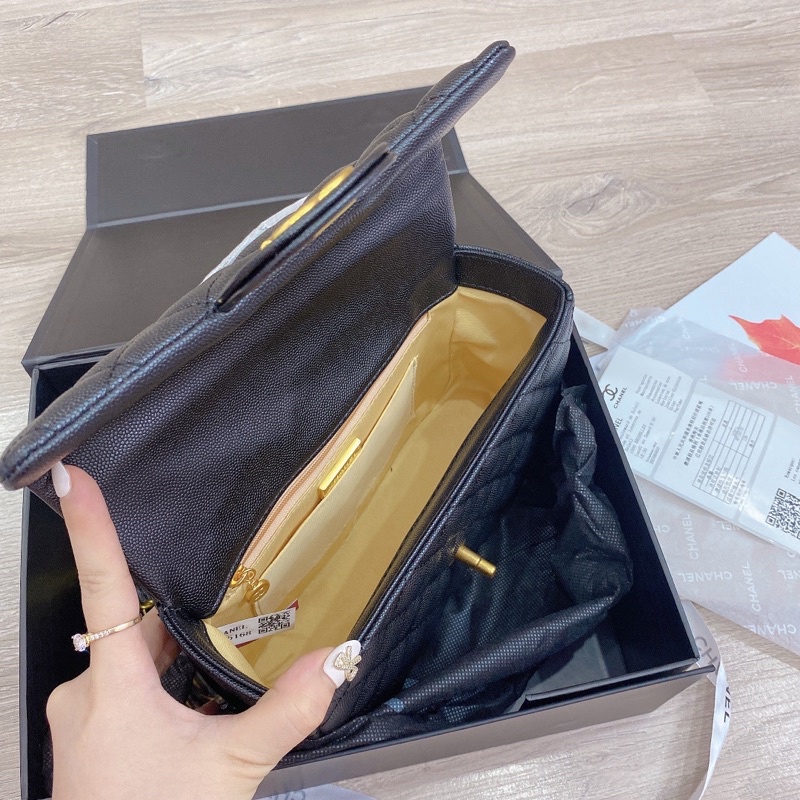 Túi Classic quai xách da sần hàng đẹp fullbox